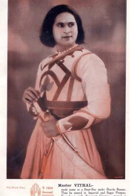 Master Vithal aka Vithal the popular stunt star of Indian and Marathi cinema during the silent era 
