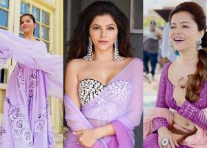 Happy Birthday: Rubina Dilaik flaunts her lavender outfits