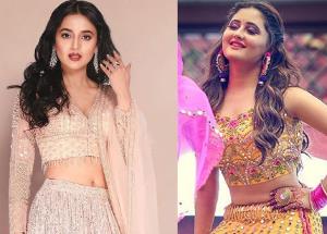 Diwali 2022: Tejasswi Prakash, Rashami Desai look gorgeous in lehenga outfits