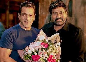 Godfather: megastar Chiranjeevi welcomes dabangg star Salman Khan