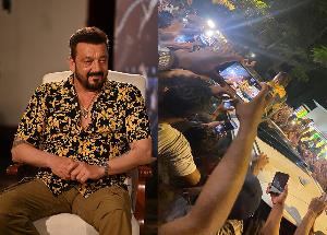 Fans go crazy as they spotted Sanjay Dutt visiting Gaiety Galaxy  post the release of KGF Chapter 2