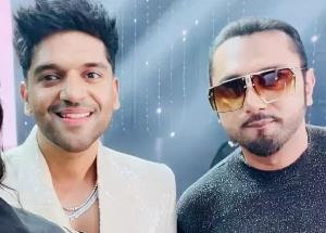 This leaked video of Guru Randhawa and Honey Singh from the sets of Designer