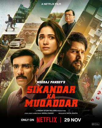 Sikandar Ka Muqaddar: release date of Neeraj Pandey’s upcoming crime drama is out