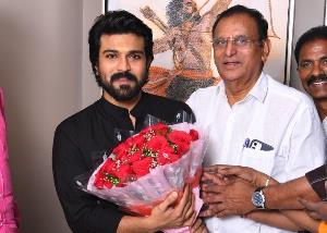 Ram Charan visits Gaiety Cinema in Mumbai